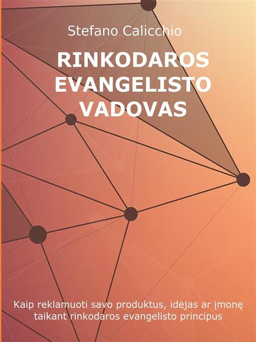 Cover image for Rinkodaros evangelisto vadovas